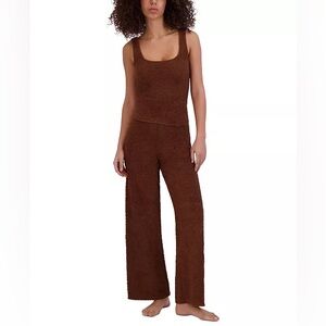 Steve Madden Cozy Knit Lounge Pants Wide Leg Tiramisu S NWT